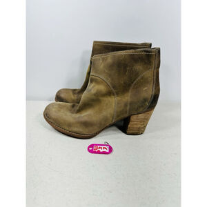 Womens 9.5 Timberland Boots w/ Half Chaps Buckle Brown Leather 3610RM 10226 8,5